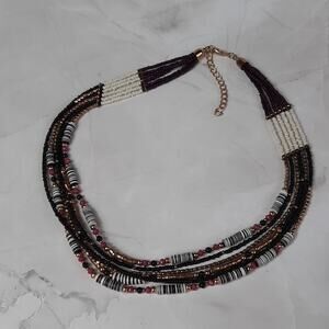 Layered Mixed Beaded Necklace